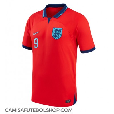 Camisa de time de futebol Inglaterra Harry Kane #9 Replicas 2º Equipamento Mundo 2022 Manga Curta